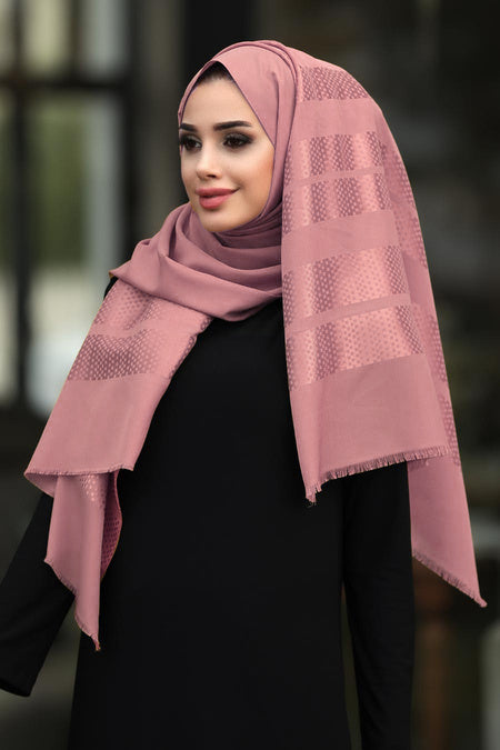Satin Border Turkish Hijab +