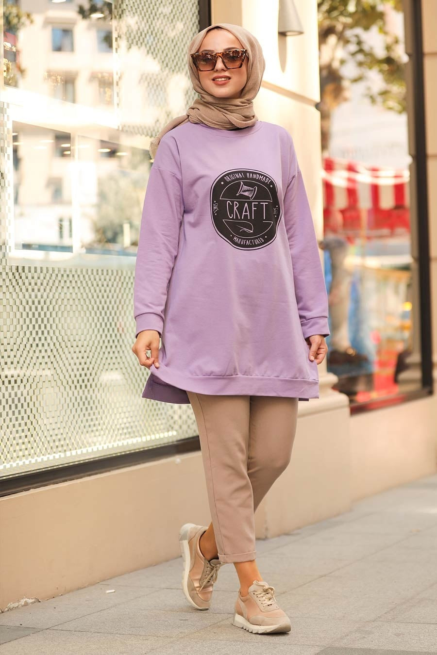 Lilac Craft Tunic Top