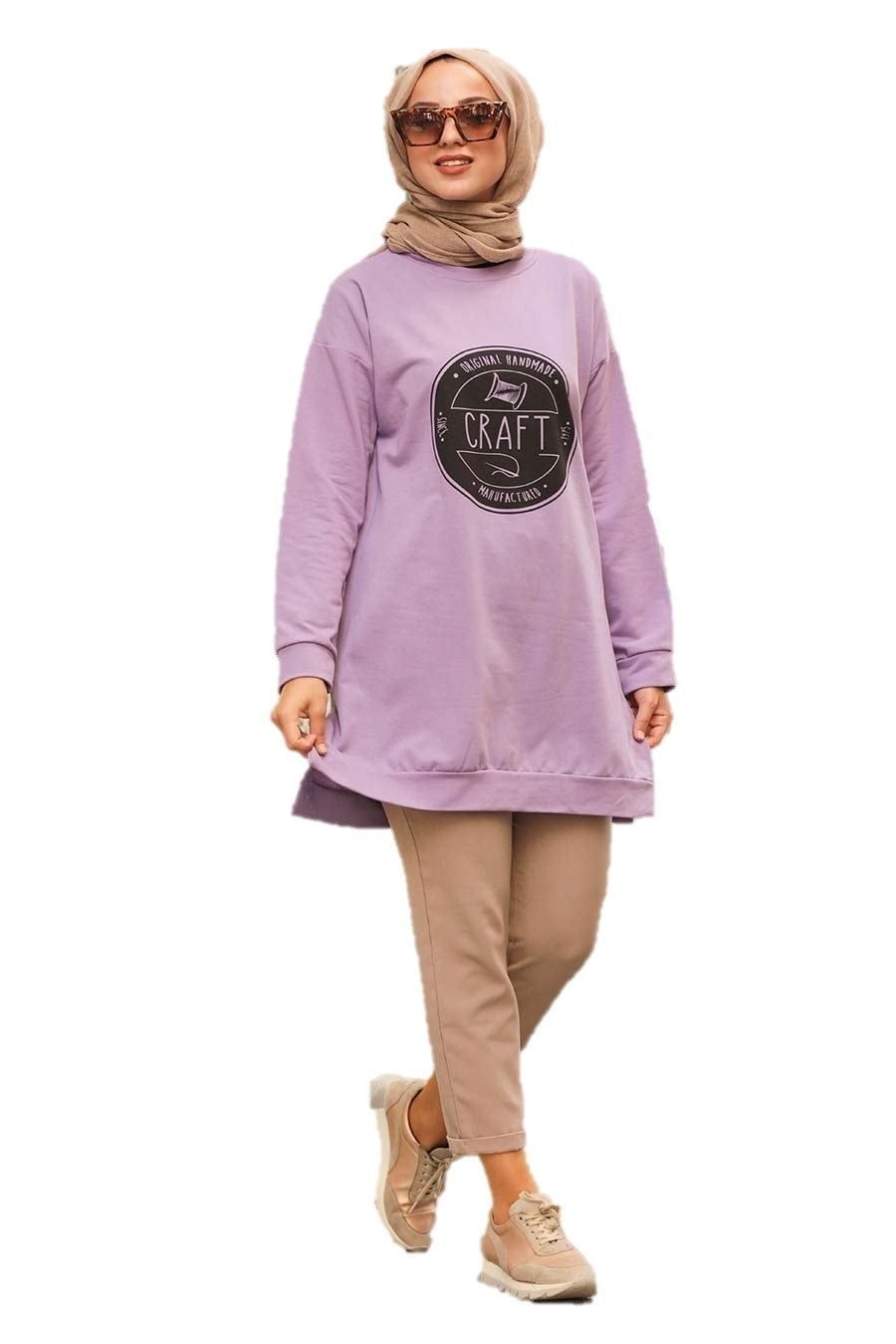 Lilac Craft Tunic Top
