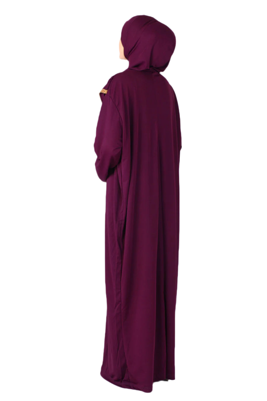 Burgundy with Lace Turkish Prayer Dress