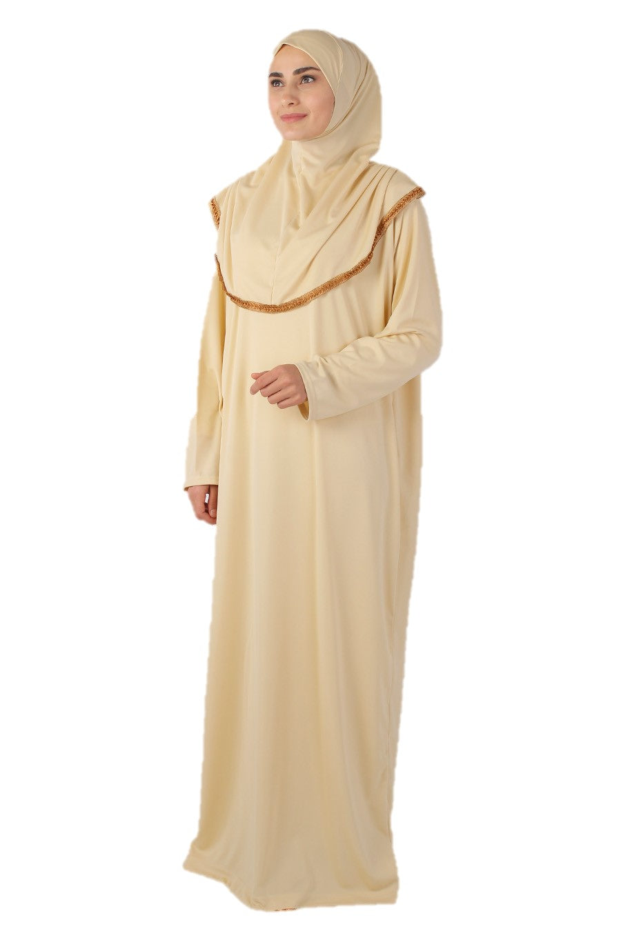 white christmas dresses Cream with Lace Turkish Prayer Dress – Chaddors