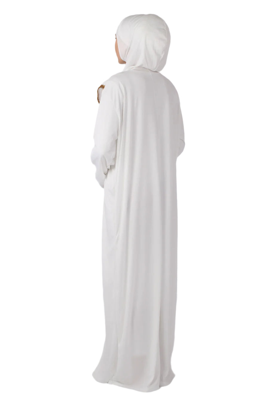 White with Lace Turkish Prayer Dress