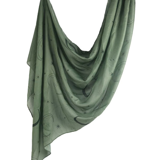 Green Moon & Star Print Modal - Chaddors