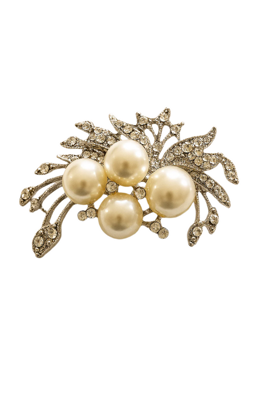 Silver Bouquet Brooch