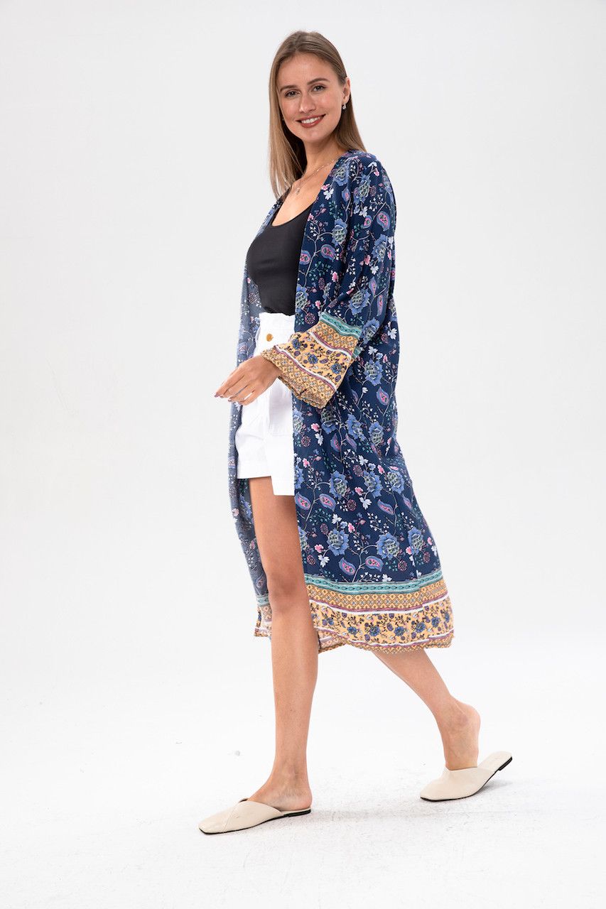 Navy Cotton Cardigans