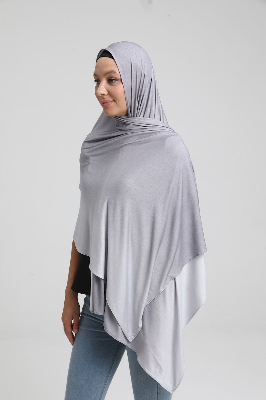 Two‑Tone Ombre Jersey Hijab - Chaddors