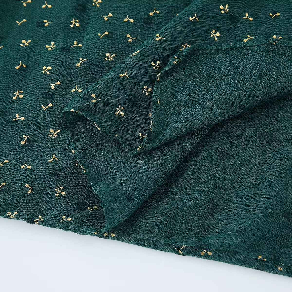 Gold Foil Stamped Viscose Hijabs + - Chaddors