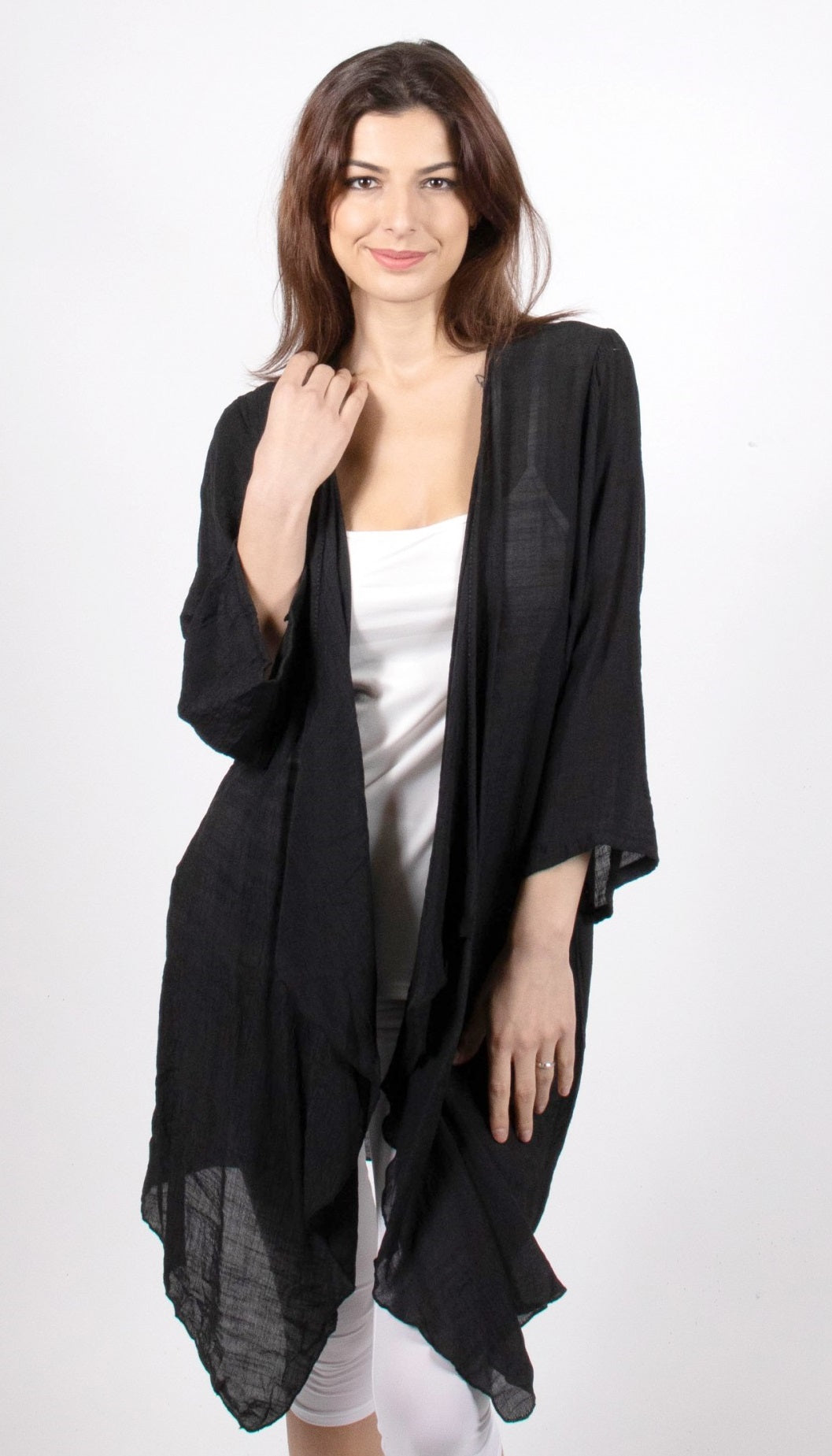 Black Maxi Cardigan - Chaddors