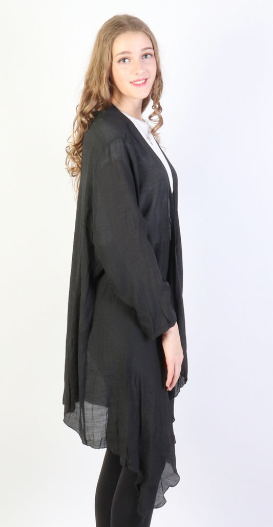 Black Maxi Cardigan - Chaddors