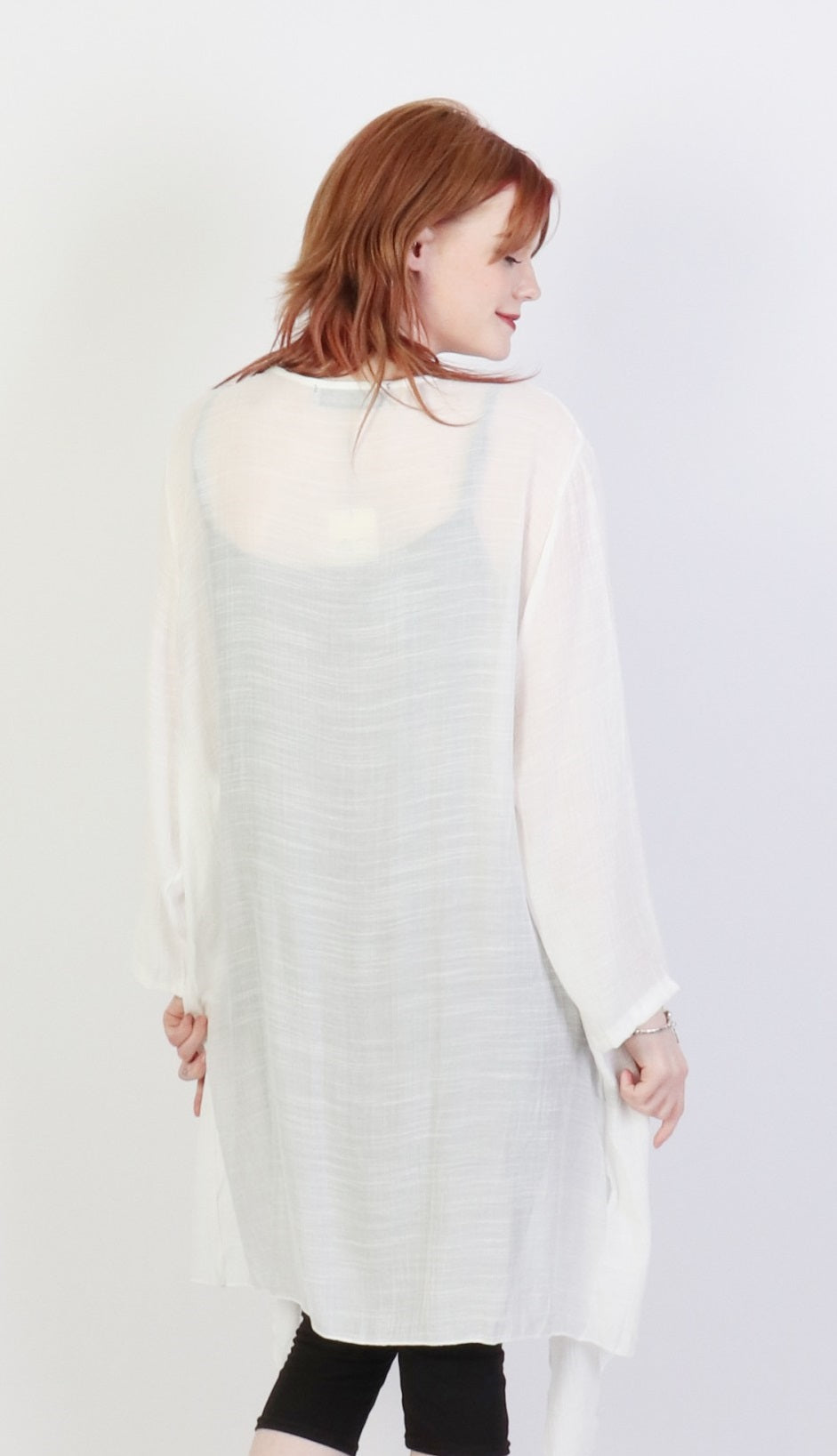 White Maxi Cardigan - Chaddors