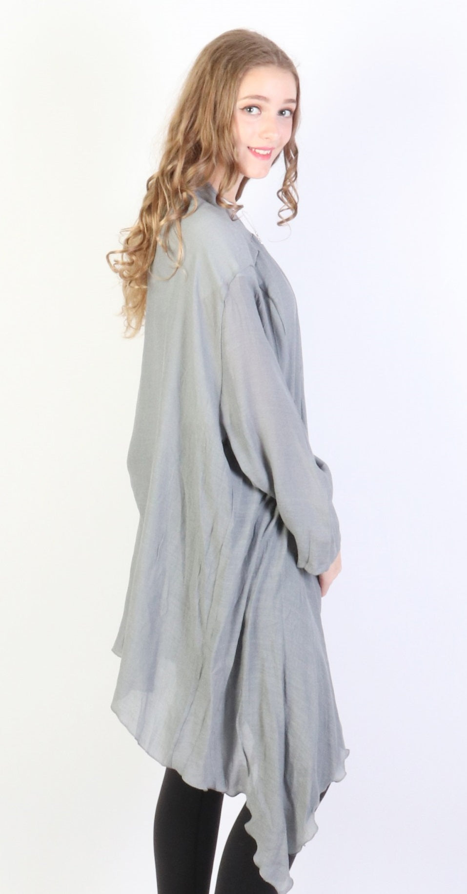 Gray Maxi Cardigan - Chaddors
