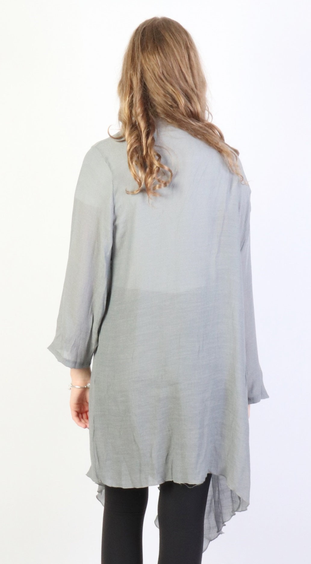 Gray Maxi Cardigan - Chaddors