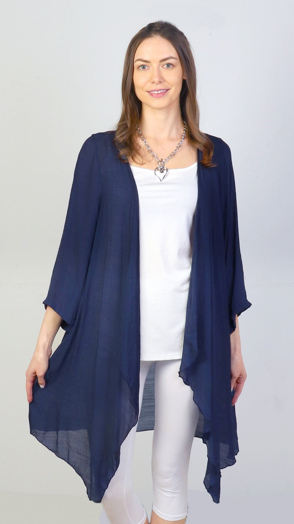 Navy Maxi Cardigan