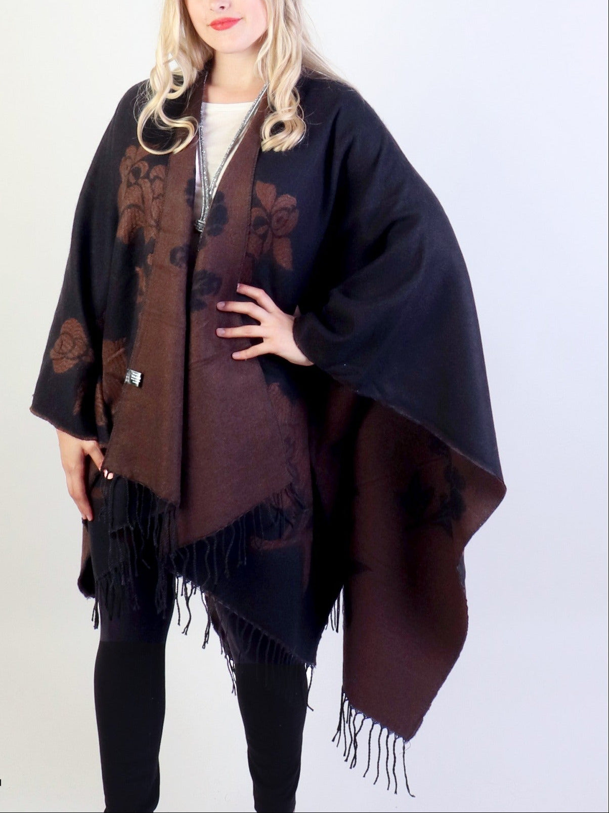 Two Tone Brown Cape - Chaddors