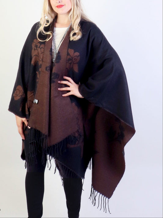 Two Tone Brown Cape - Chaddors