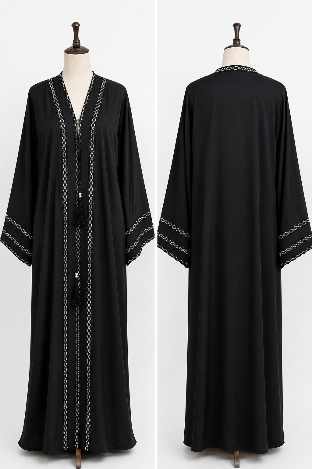 Black zoom fabric Dubai Abaya