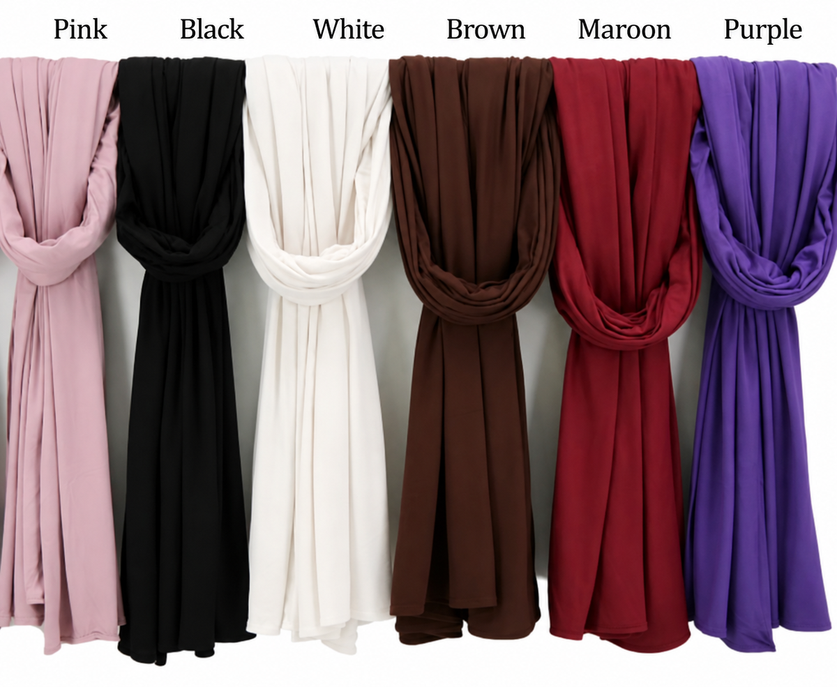 Bamboo Jersey Hijab - Chaddors