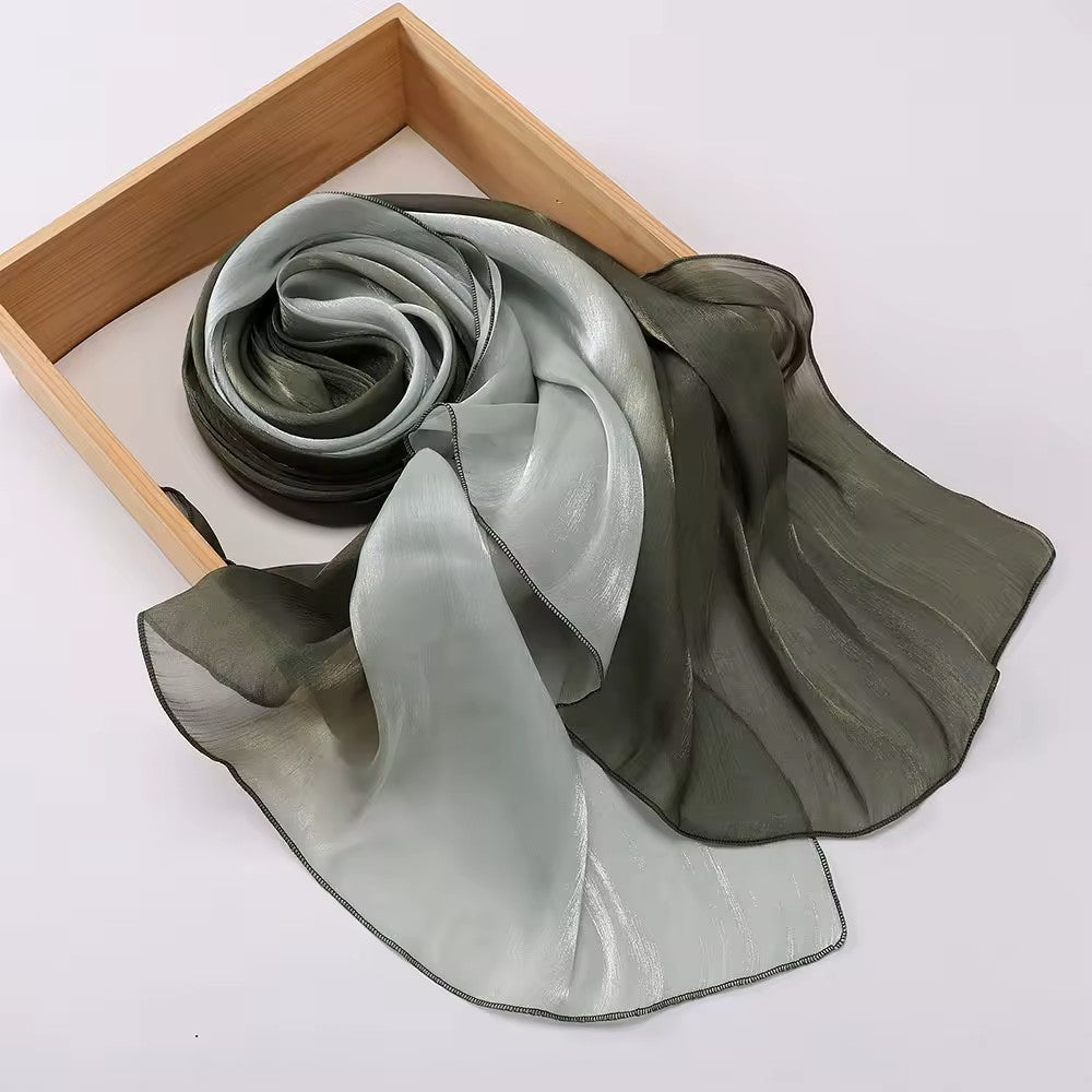 Premium Gradient Silk Blend Shimmer Hijabs