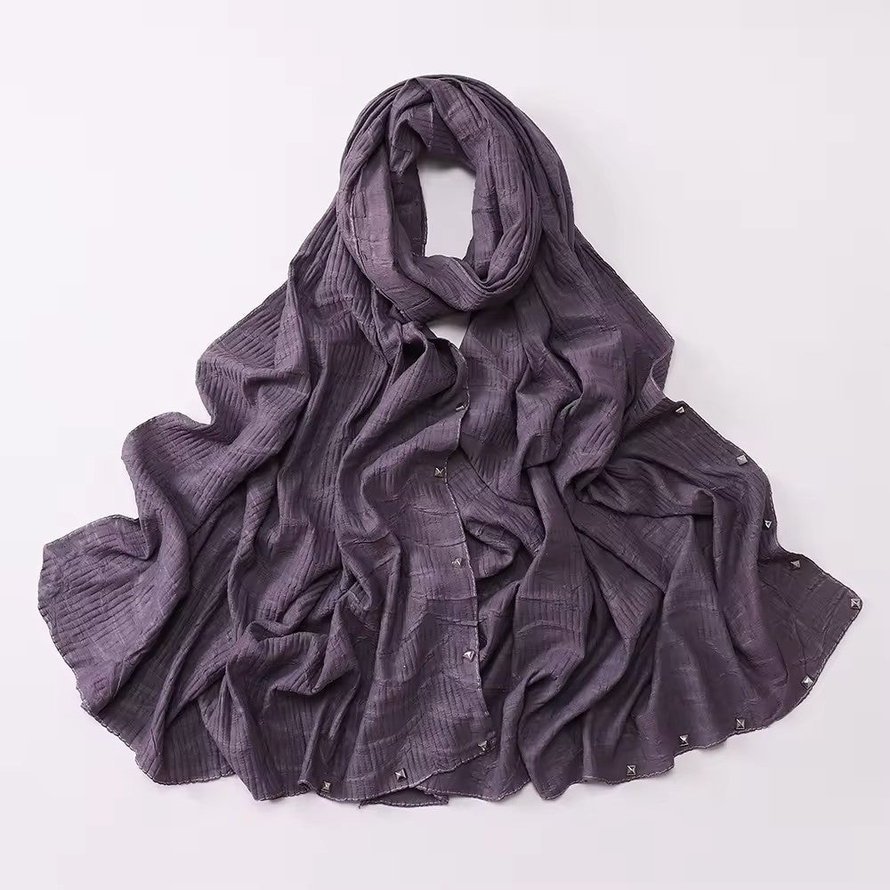 Premium Crinkle Pleated Hijab - Chaddors