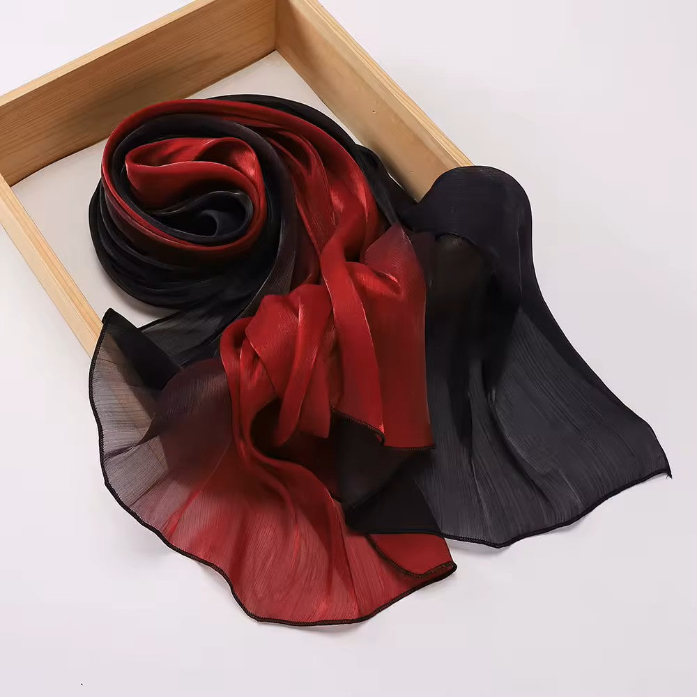 Premium Gradient Silk Blend Shimmer Hijabs