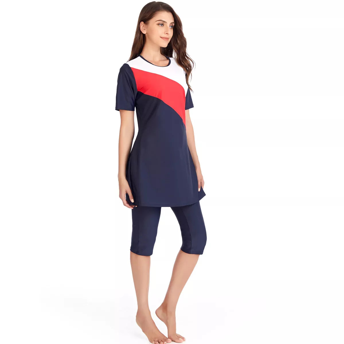 Red Stripe Burkini