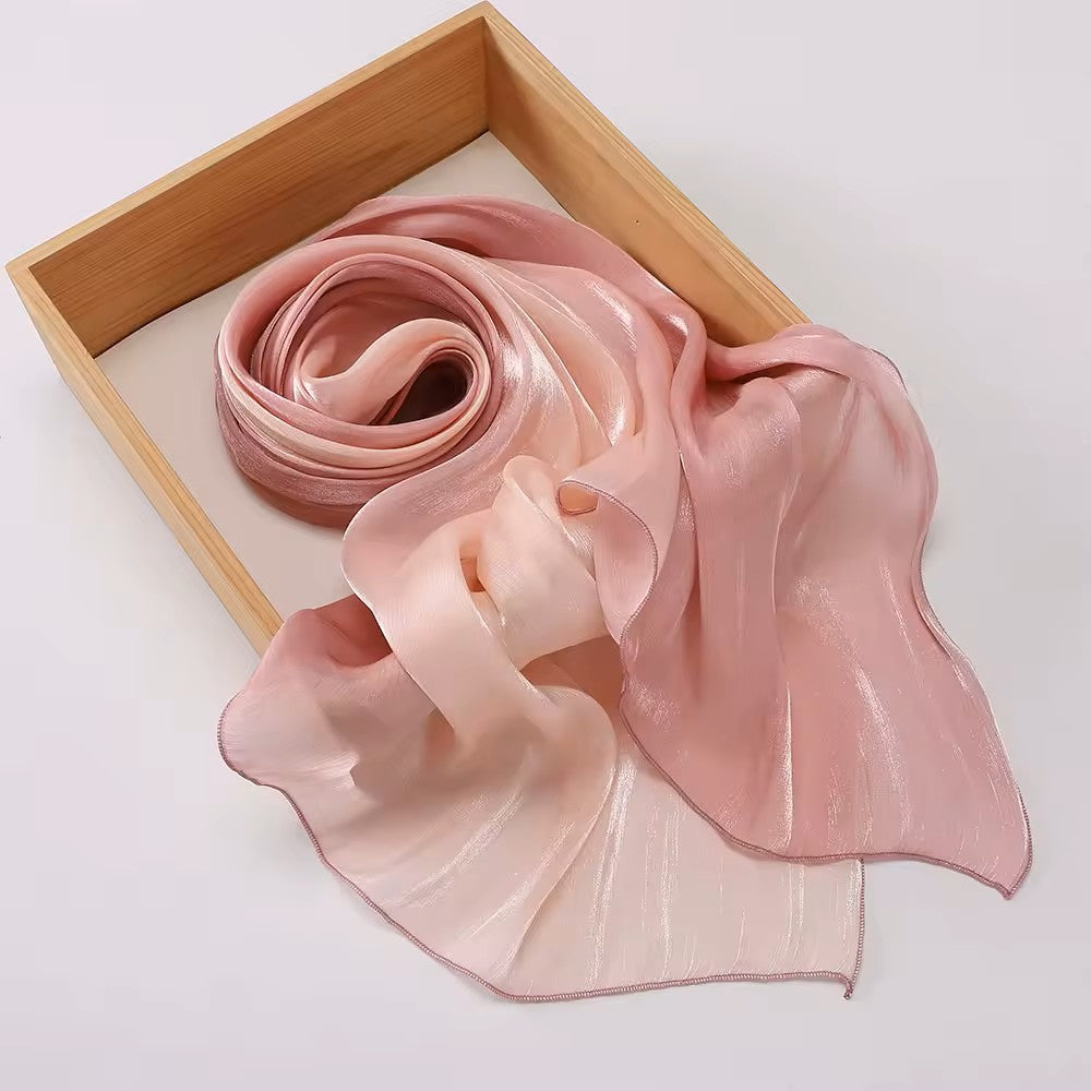 Premium Gradient Silk Blend Shimmer Hijabs