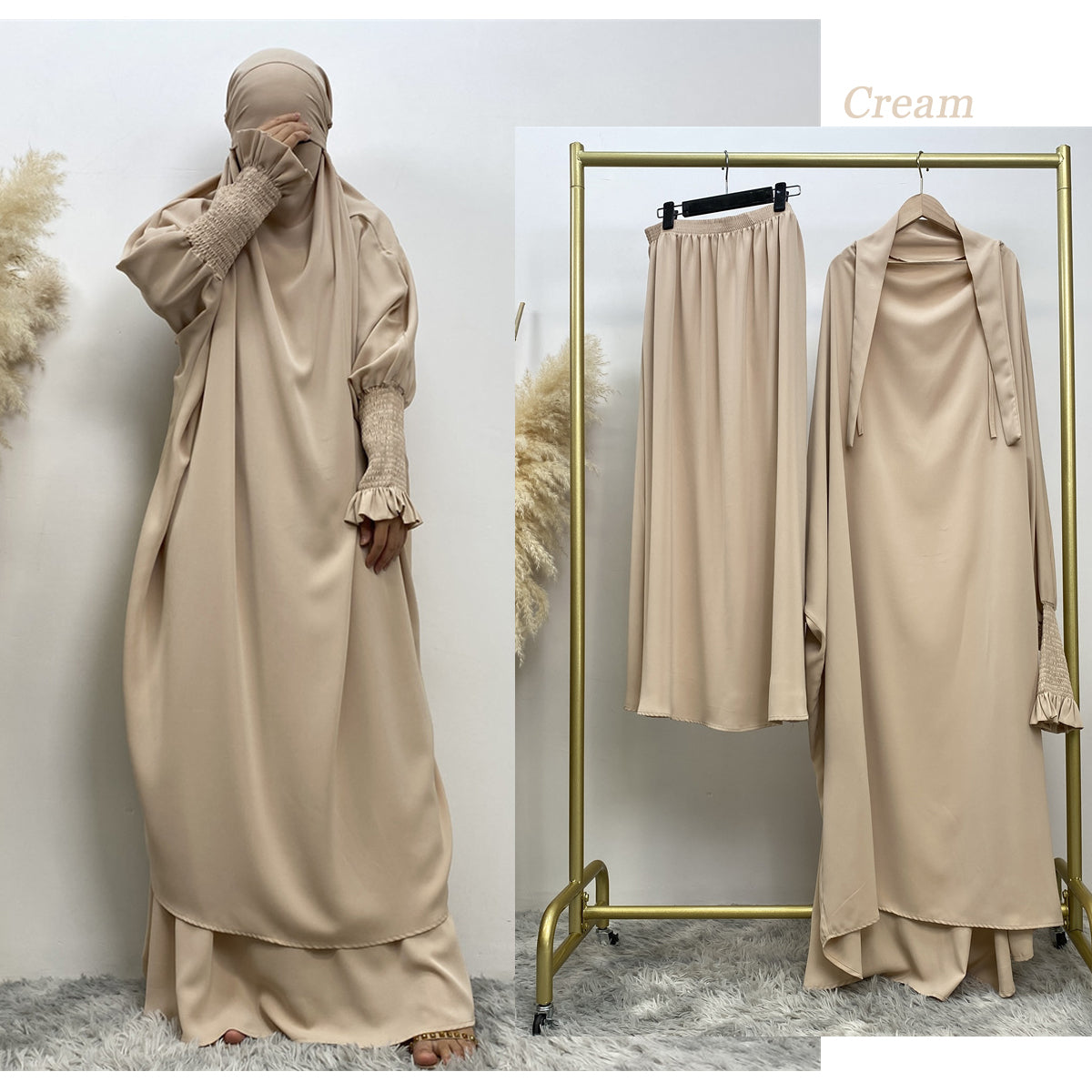 Luxury 2 Pc Jilbab - Chaddors