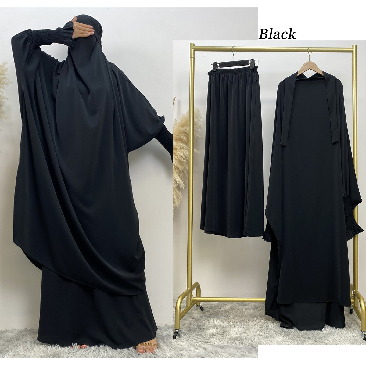 Luxury 2 Pc Jilbab - Chaddors
