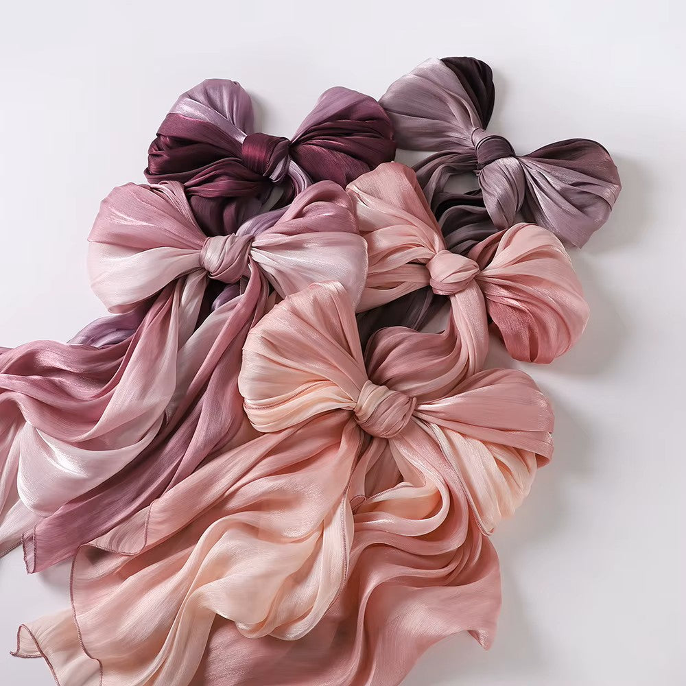 Premium Gradient Silk Blend Shimmer Hijabs