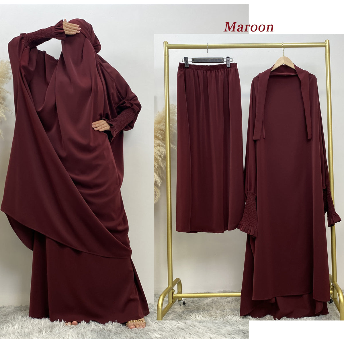 Luxury 2 Pc Jilbab - Chaddors
