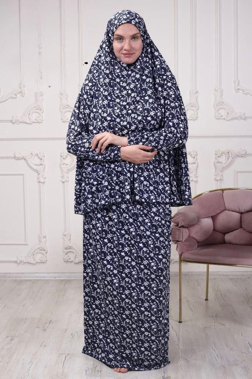 2‑Piece Floral Prayer Dress - Chaddors