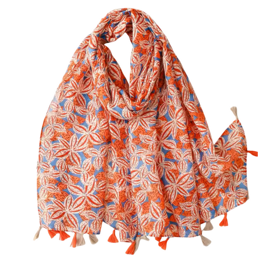 Printed Tassel Hijabs - 1 (Multiple Designs)
