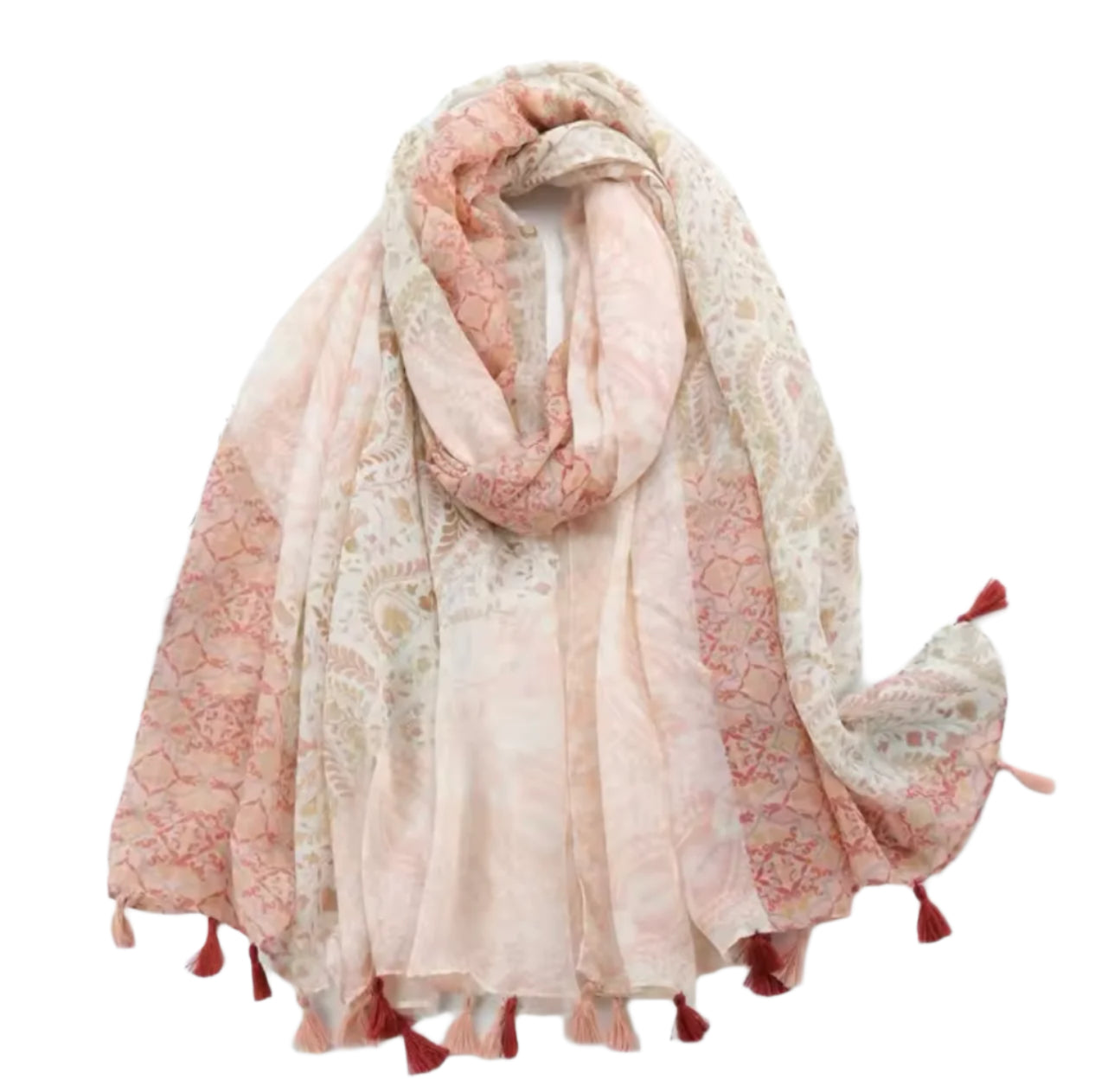Printed Tassel Hijabs - 1 (Multiple Designs) - Chaddors