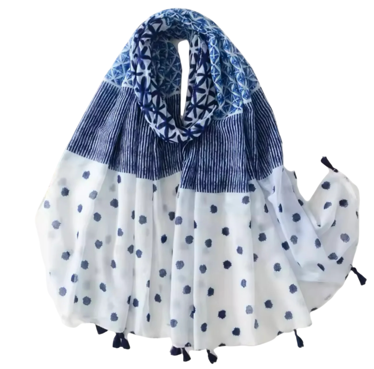 Printed Tassel Hijabs - 3 (Multiple Designs)