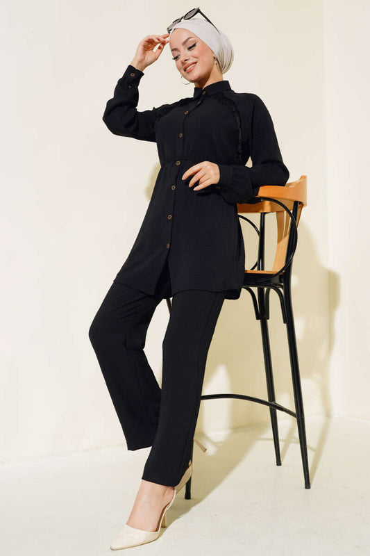 Black Turkish Co-ords Sets - Chaddors