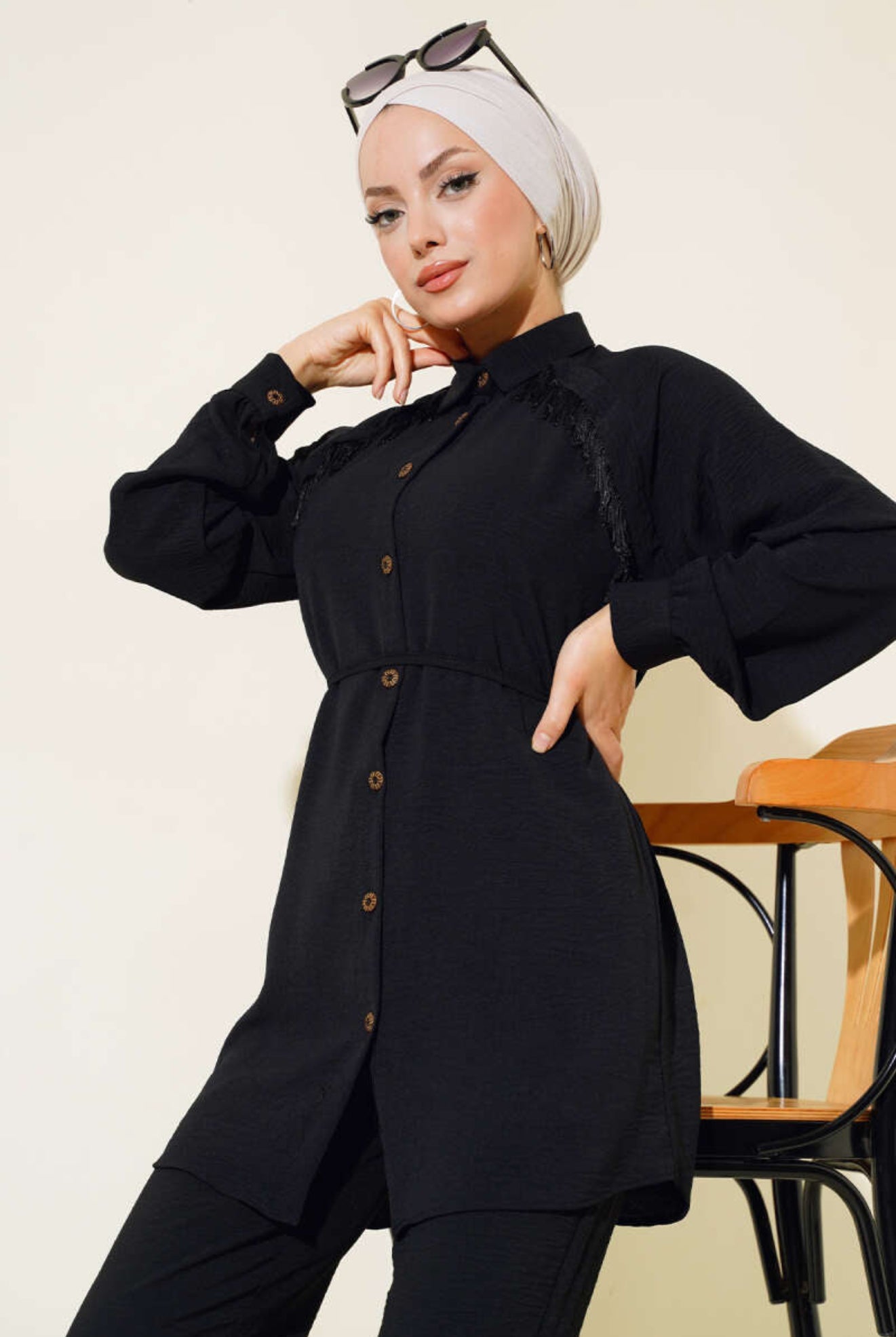 Black Turkish Co-ords Sets - Chaddors