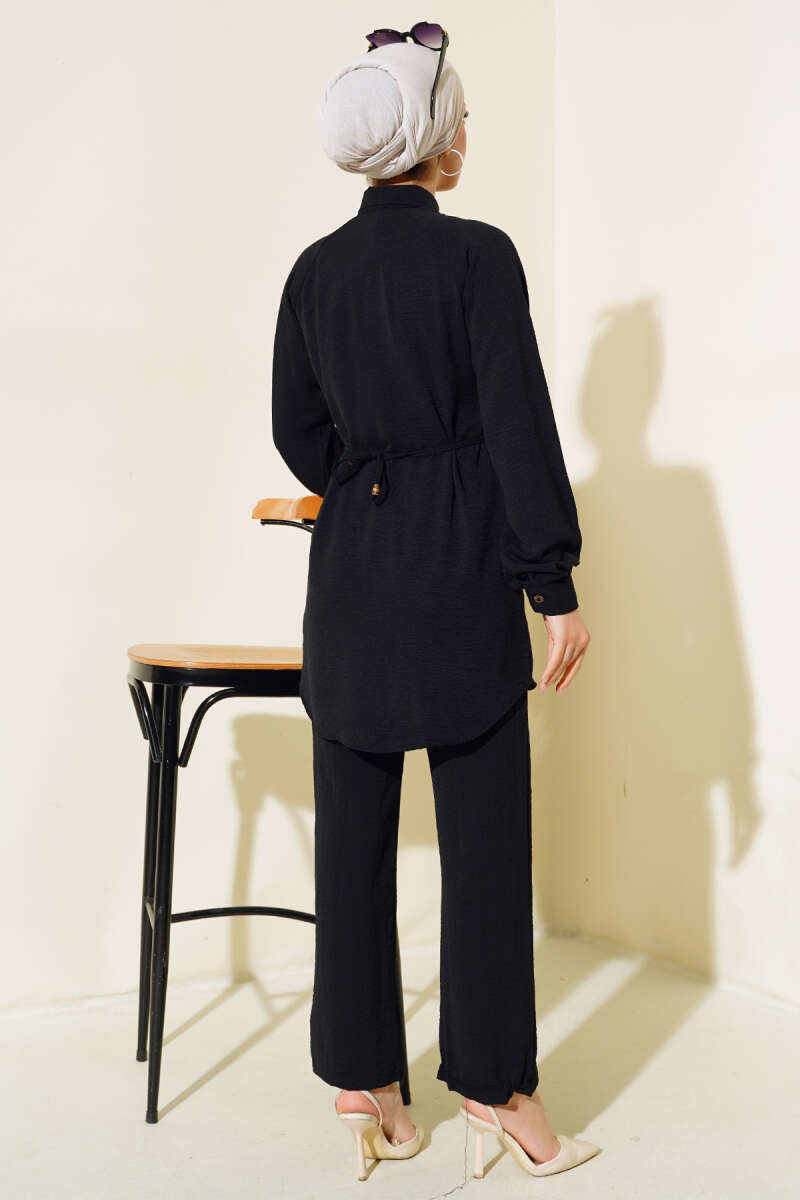 Black Turkish Co-ords Sets - Chaddors