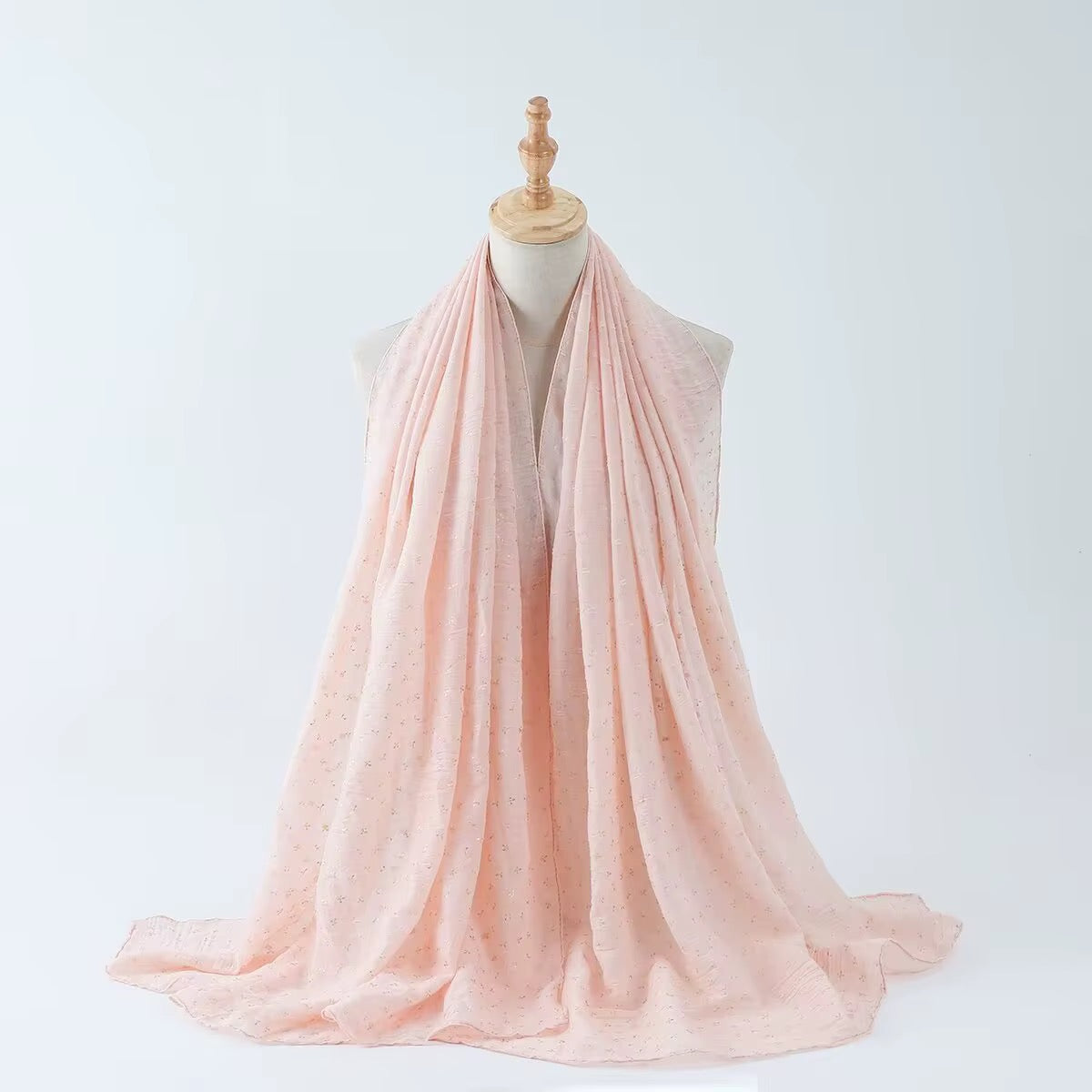 Gold Foil Stamped Viscose Hijabs + - Chaddors