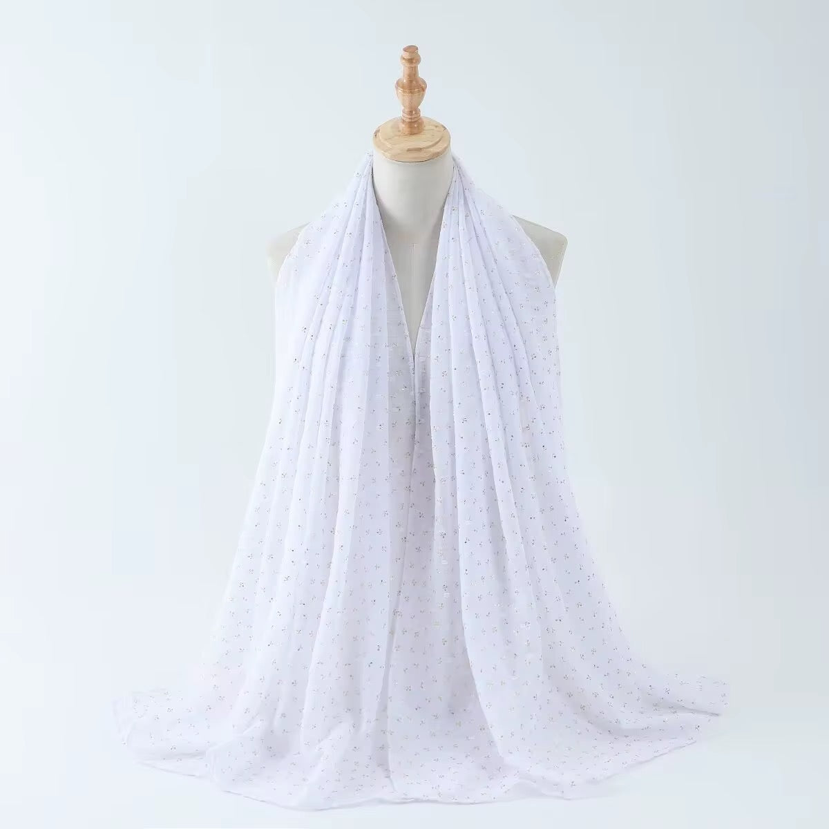 Gold Foil Stamped Viscose Hijabs + - Chaddors