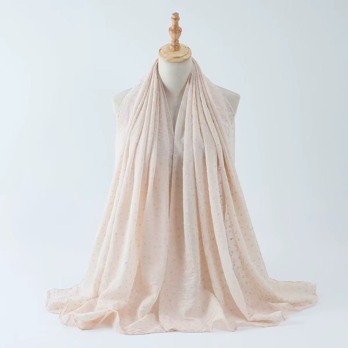 Gold Foil Stamped Viscose Hijabs + - Chaddors