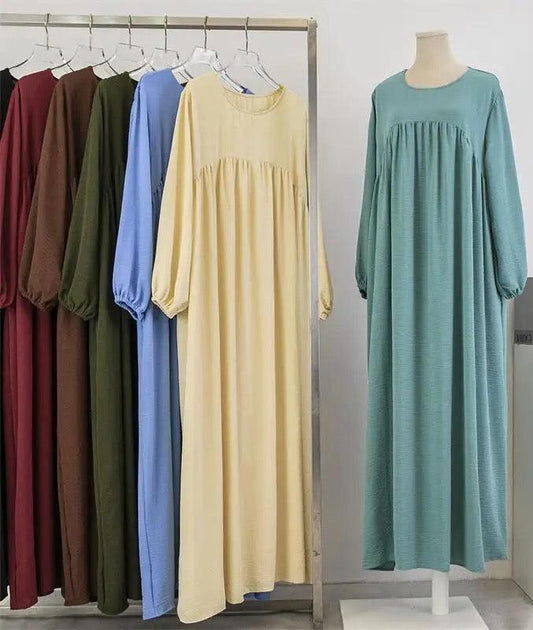 Solid Abaya Dress
