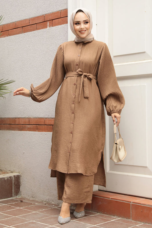 Almond 2 Piece Turkish Suit