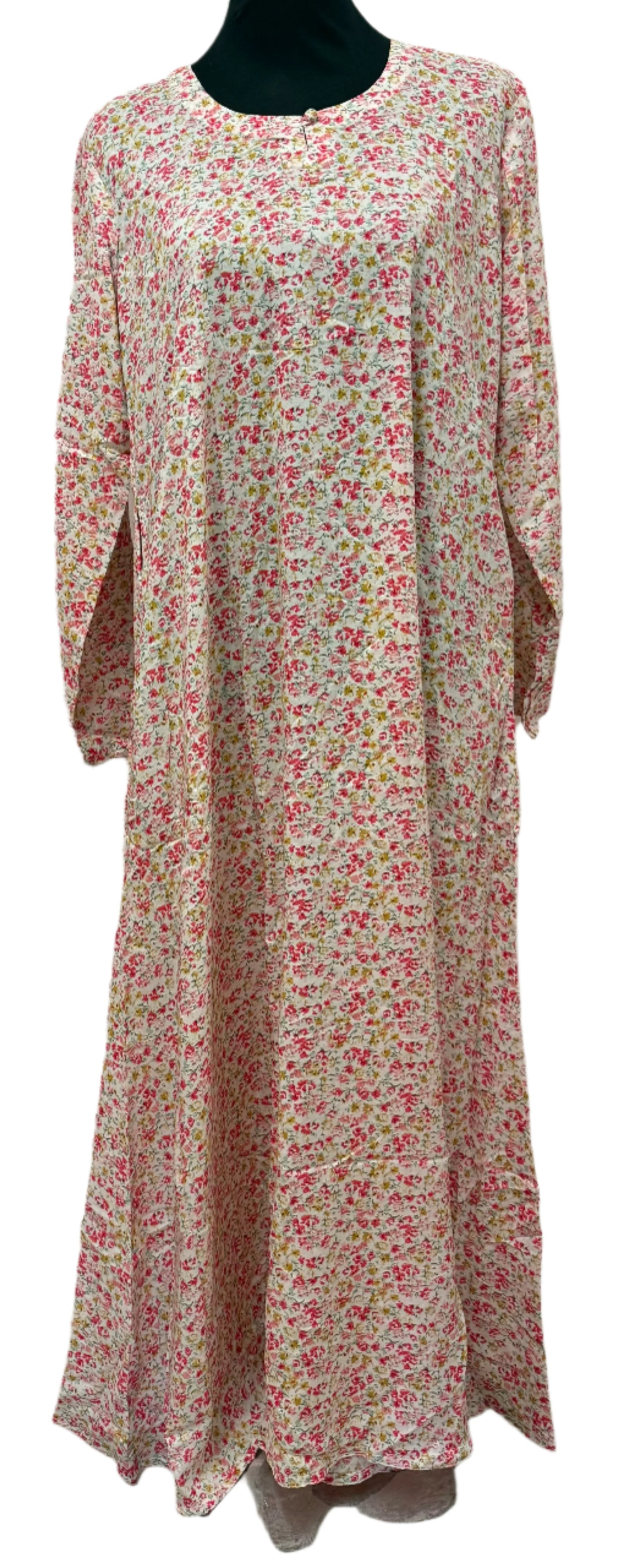 Pink Print Hajj Abaya