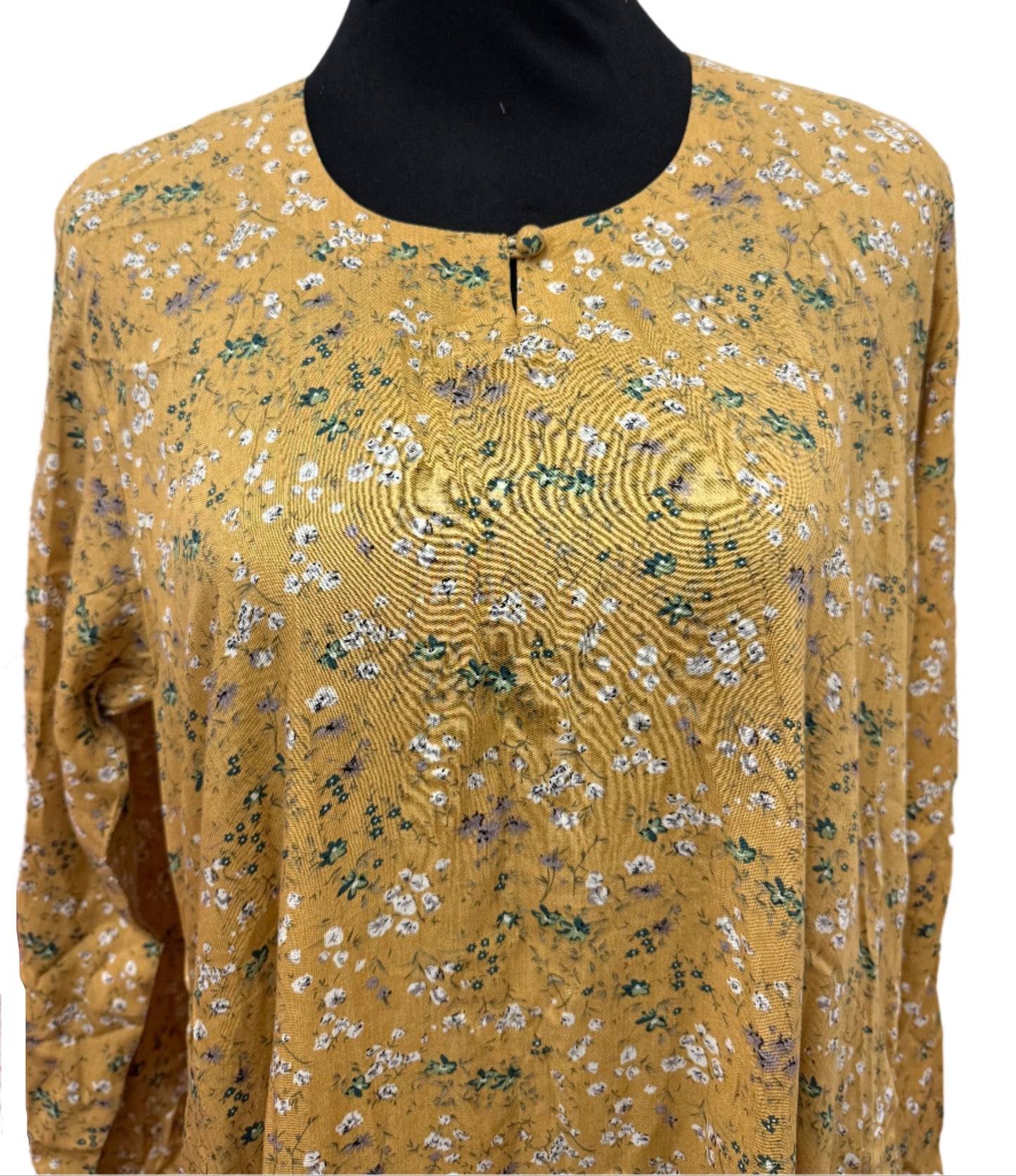 Mustard Print Hajj Abaya