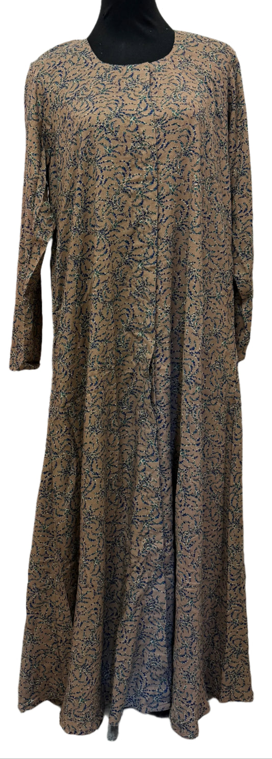 Almond Print Hajj Abaya
