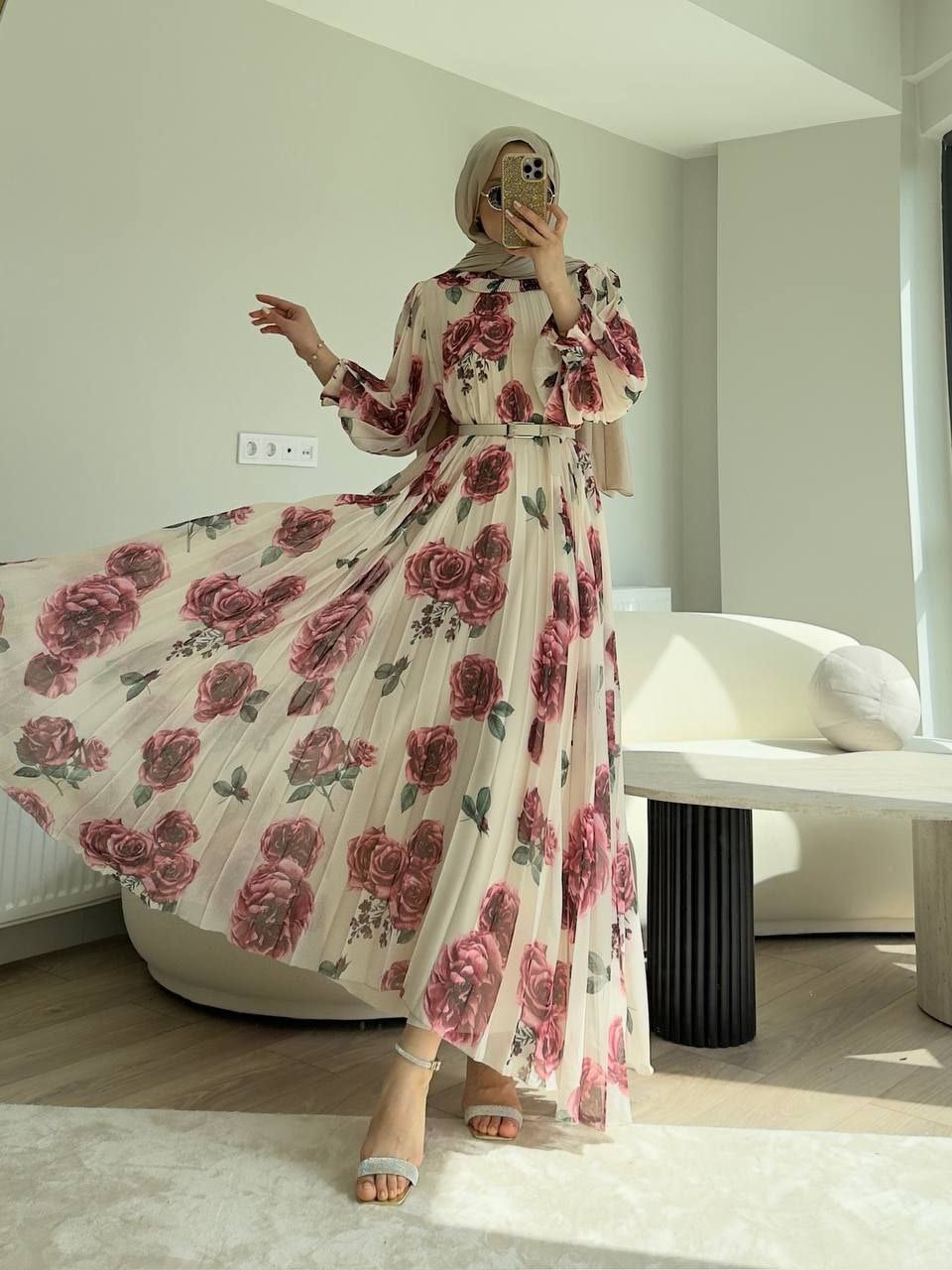 Roses Turkish Dress - Chaddors