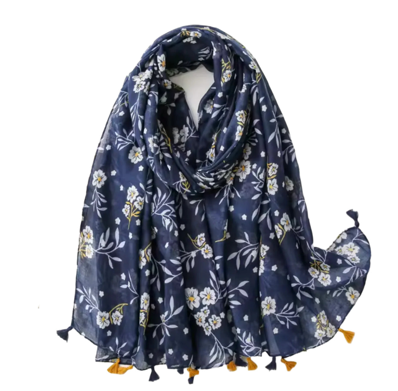 Printed Tassel Hijabs - 2 (Multiple Designs)