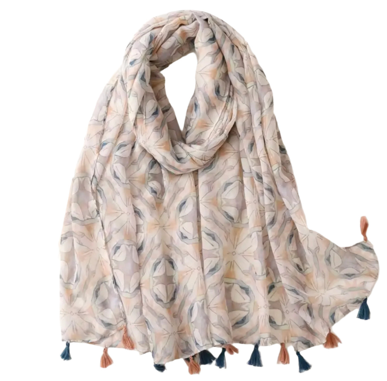 Printed Tassel Hijabs - 2 (Multiple Designs)