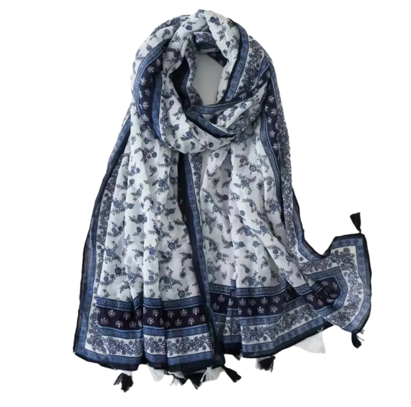 Printed Tassel Hijabs - 3 (Multiple Designs)