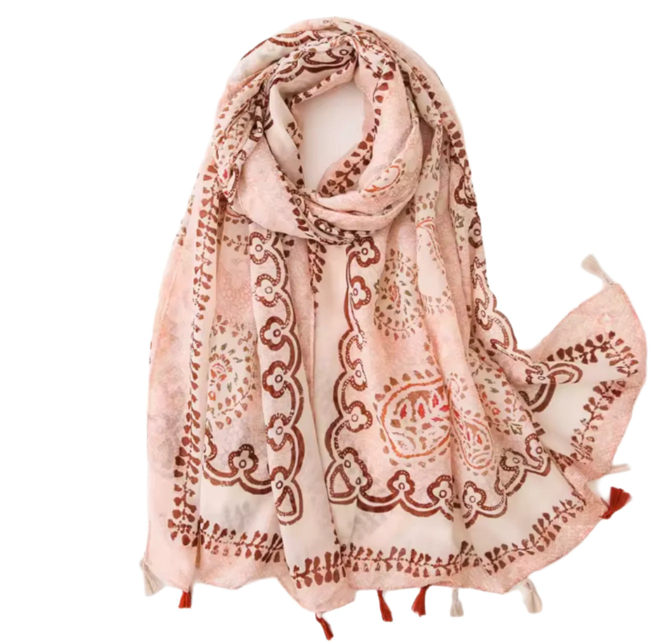 Printed Tassel Hijabs - 3 (Multiple Designs)